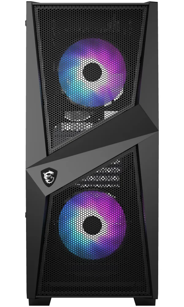 MSI MAG FORGE 100R/Midi Tower/Transpar./Černá