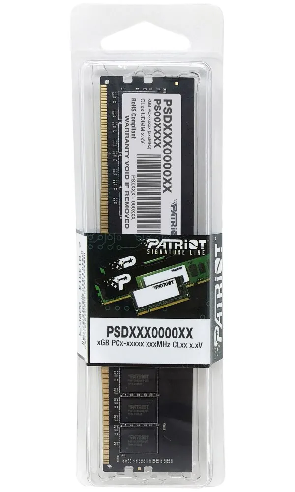 16GB DDR4-2666MHz Patriot CL19 SR