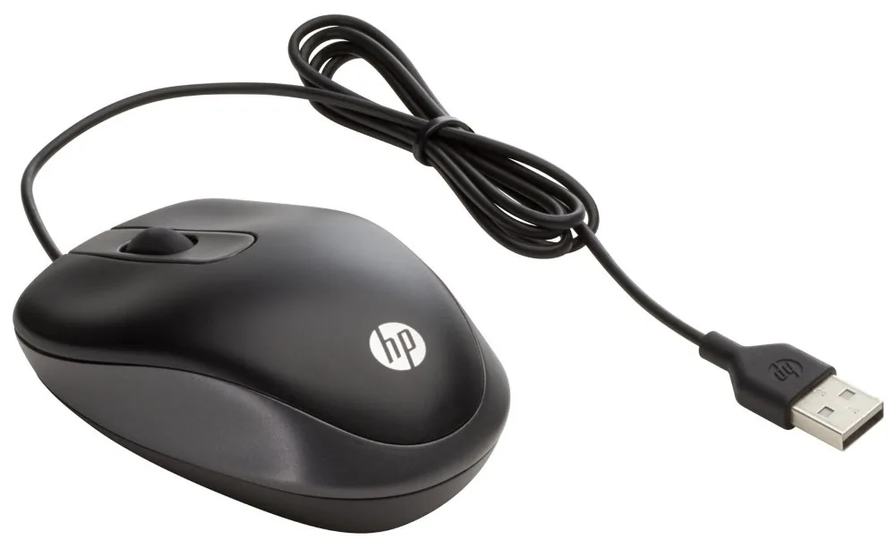 HP Travel - Myš - optický - 3 tlačítka - kabelové - USB
