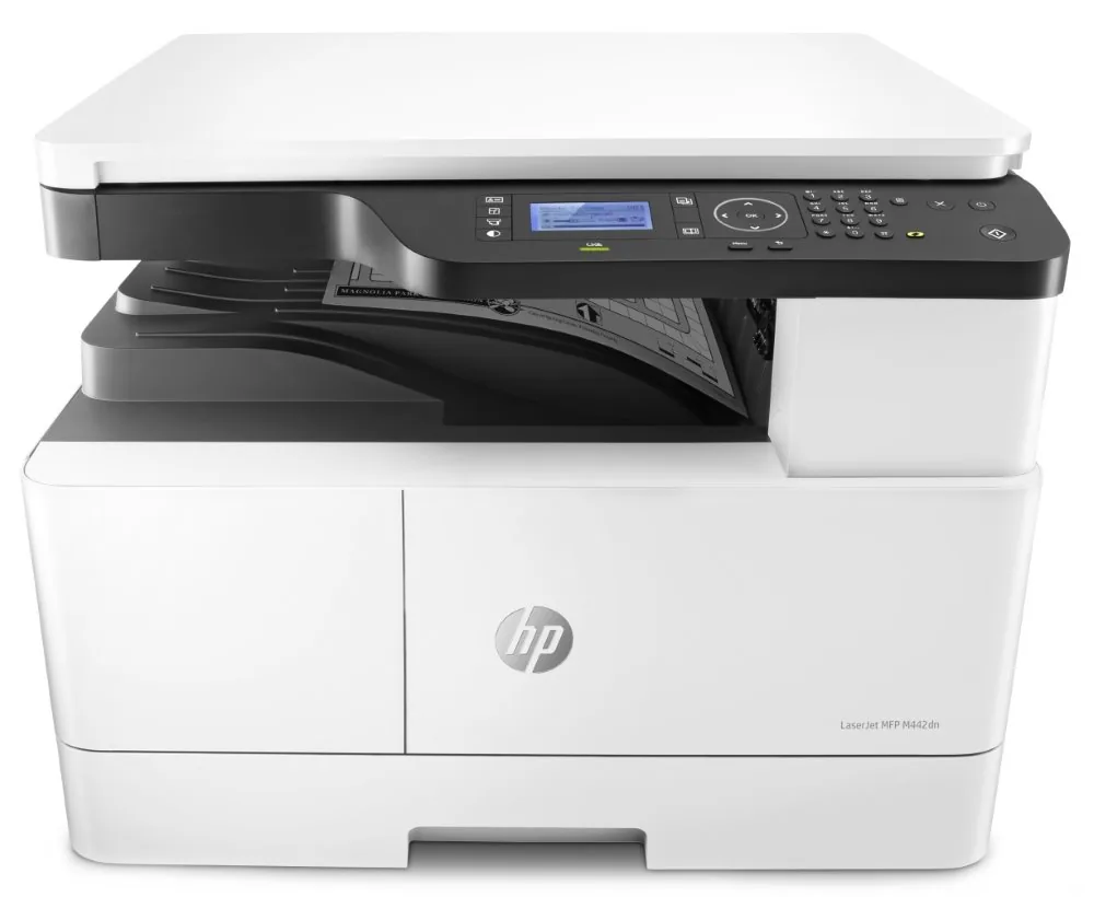HP LaserJet MFP M442dn - Multifunkční tiskárna - Č/B - laser - A3/Ledger (297 x 432 mm) (originální) - A3/Ledger (média) - až 24 stran/min. (kopírování) - až 24 stran/min. (tisk) - 350 listy - USB 2.0, LAN