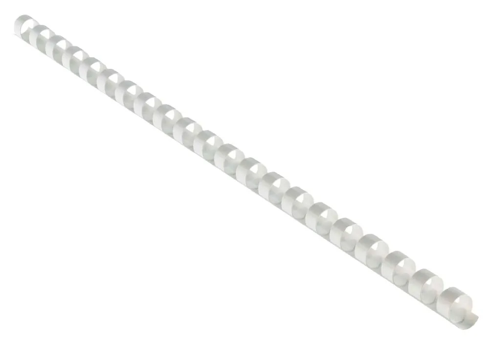 EUROSUPPLIES plastové hřbety formát A4 51mm bílé 50 pack