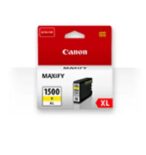Canon PGI-1500XL Y - 12 ml - Vysoká výtěžnost - žlutá - originální - inkoustový zásobník - pro MAXIFY MB2050, MB2150, MB2155, MB2350, MB2750, MB2755