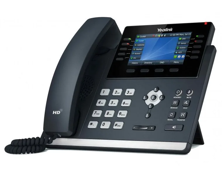 Yealink SIP-T46U IP telefon, CZ SK displej, 2x GbE port, PoE, Opus HD kodek, 27 programovatelných tlačítek
