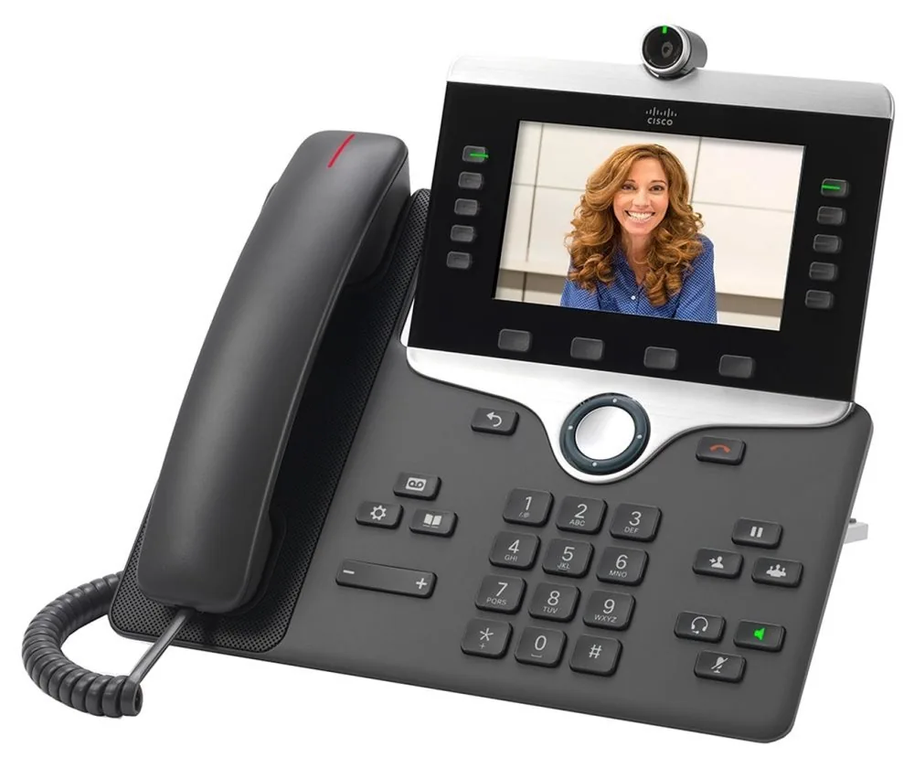 Cisco IP Phone 8865 - IP video telefon - s digitální fotoaparát, rozhraní Bluetooth - IEEE 802.11a/b/g/n/ac (Wi-Fi) - SIP, SDP - 5 řádků - uhel