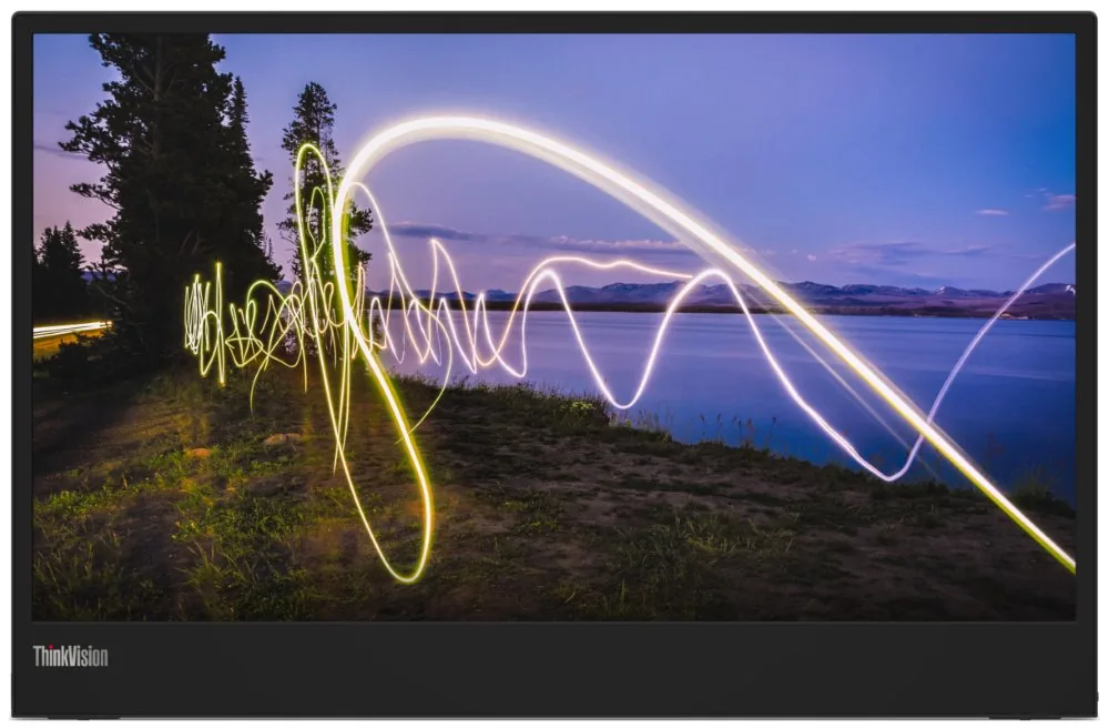 Lenovo ThinkVision M15, 15.6", WLED, 1920x1080, 16:9, 141dpi, 250cd m2, 1000:1, , 6ms, 178° 178°, 3R