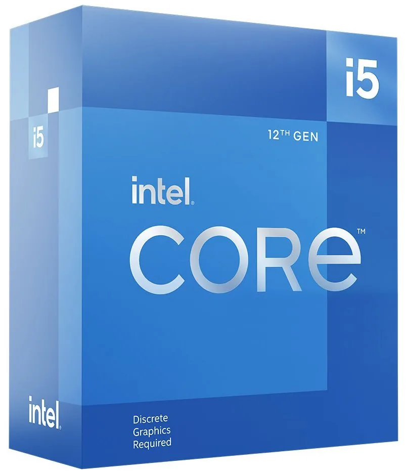 Intel Core i5 12400F - 2.5 GHz - 6-jádrový - 12 vláken - 18 MB vyrovnávací paměť - LGA1700 Socket - Box