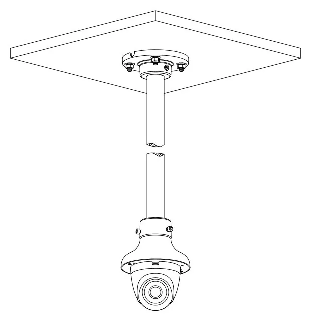 Dahua PFA109 Adaptér pro uchycení dome kamer, hliník, bílá barva