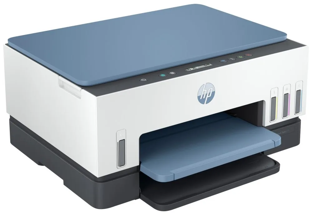 HP Smart Tank 675 All-in-One - Multifunkční tiskárna - barva - tryskový - plnitelný - Letter A (216 x 279 mm)/A4 (210 x 297 mm) (originální) - A4/Legal (média) - až 11 stran/min. (kopírování) - až 12 stran/min. (tisk) - 150 listy - USB 2.0, Wi-Fi(ac), Blu