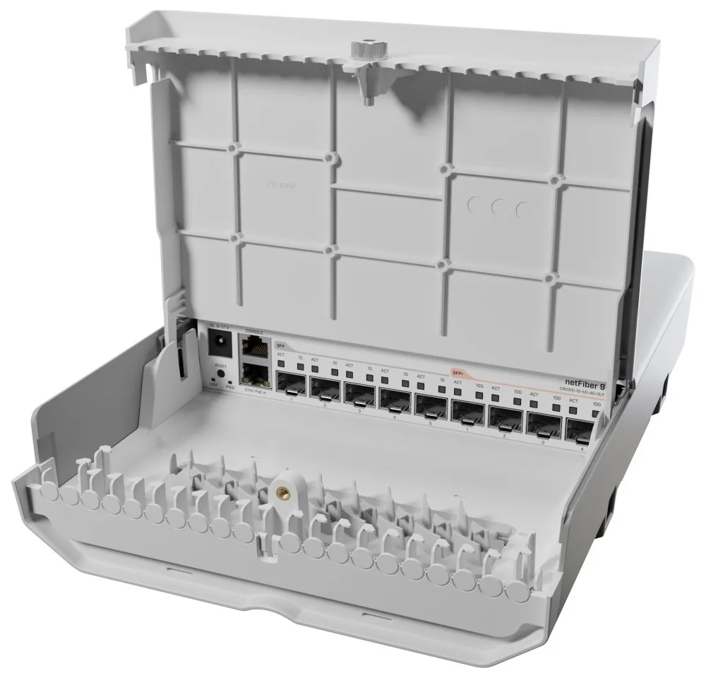 MikroTik CRS310-1G-5S-4S+OUT, netFiber 9, Cloud Router Switch
