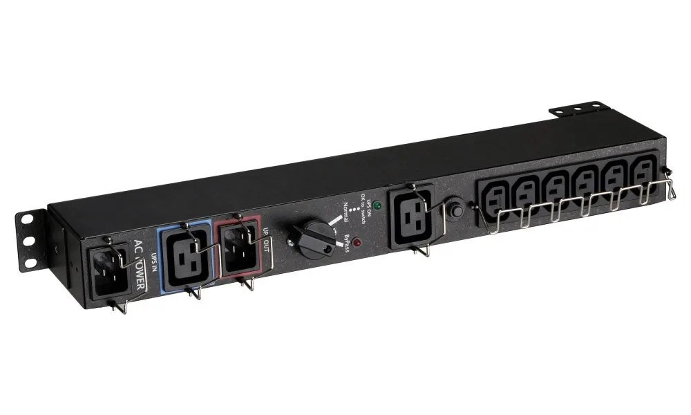 EATON HotSwap MBP IEC údržbový bypass, 3000 VA, IEC, vstup: C20, 200-240 V, výstupy: (6) C13, (1) C19
