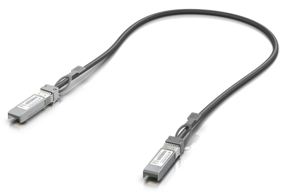 Ubiquiti - Kabel pro přímé připojení 25GBase - SFP+ do SFP+ - 50 cm - 4.1 mm - pasivní - černá
