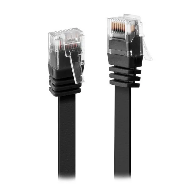 XtendLan Patch kabel Cat6 UTP 2m - černý plochý