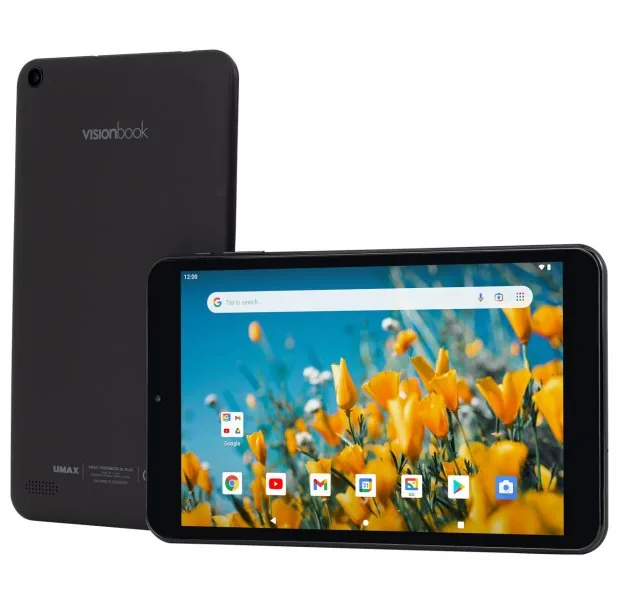 UMAX tablet PC VisionBook 8L Plus 8" IPS 1280x800 Allwinner A133 2GB 32GB Flash micro USB micro SD Android 12