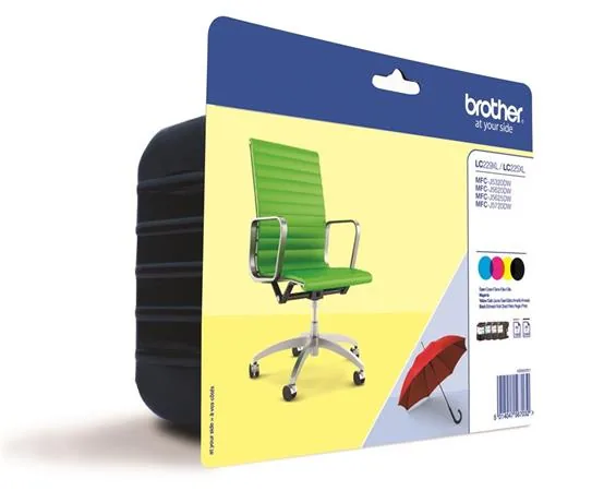 Brother LC229XLVALBP - 4-balení - černá, žlutá, azurová, purpurová - originální - blistr - inkoustová cartridge - pro Brother MFC-J5320DW, MFC-J5625DW