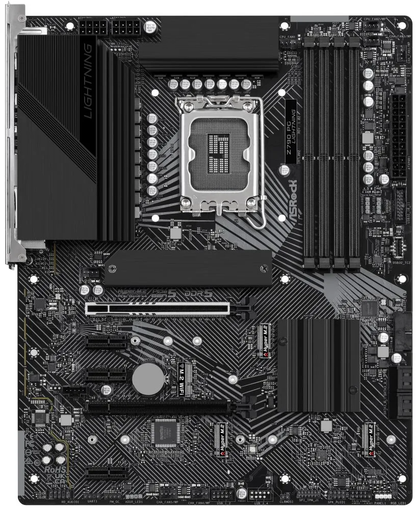 ASRock MB Sc LGA1700 Z790 PG LIGHTNING, Intel Z790, 4xDDR5, 1xHDMI