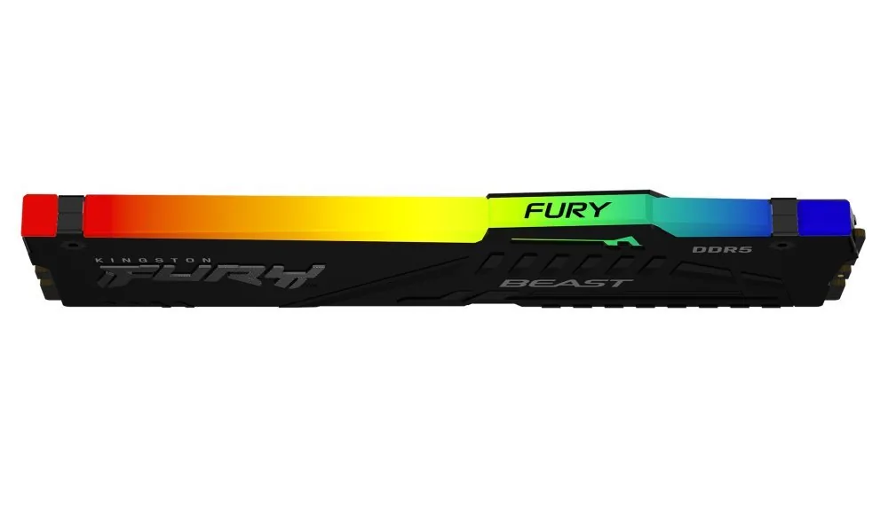 Kingston FURY Beast RGB - DDR5 - modul - 8 GB - DIMM 288-pin - 5600 MT/s / PC5-44800 - CL36 - 1.25 V - bez vyrovnávací paměti - on-die ECC - černá
