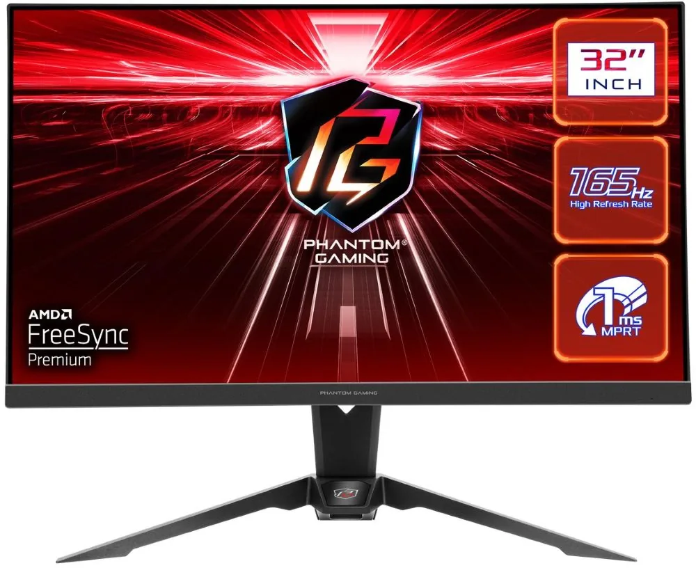 Phantom Gaming by Asrock monitor PG32QF2B 31,5" VA 2560x1440 165Hz 550cd m2 1ms DP 2x HDMI repro výšk. nast. Wifi ant.