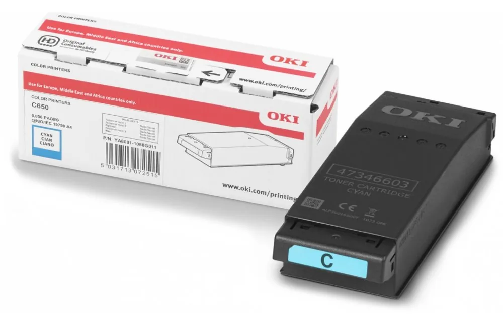 OKI cyan toner do C650dn (6 000 stránek)