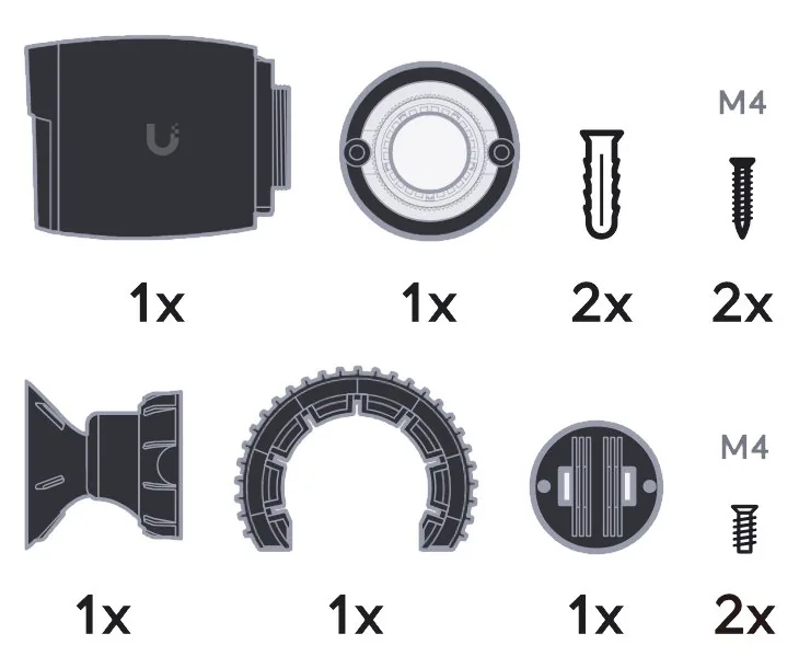 Ubiquiti UniFi AI Professional - Síťová bezpečnostní kamera - bullet - interiérový, venkovní - odolná vůči povětrnostním vlivům - barevný (Den a noc) - 8 MP - 3840 x 2160 - 4K - audio - LAN 10/100 - H.264 - PoE