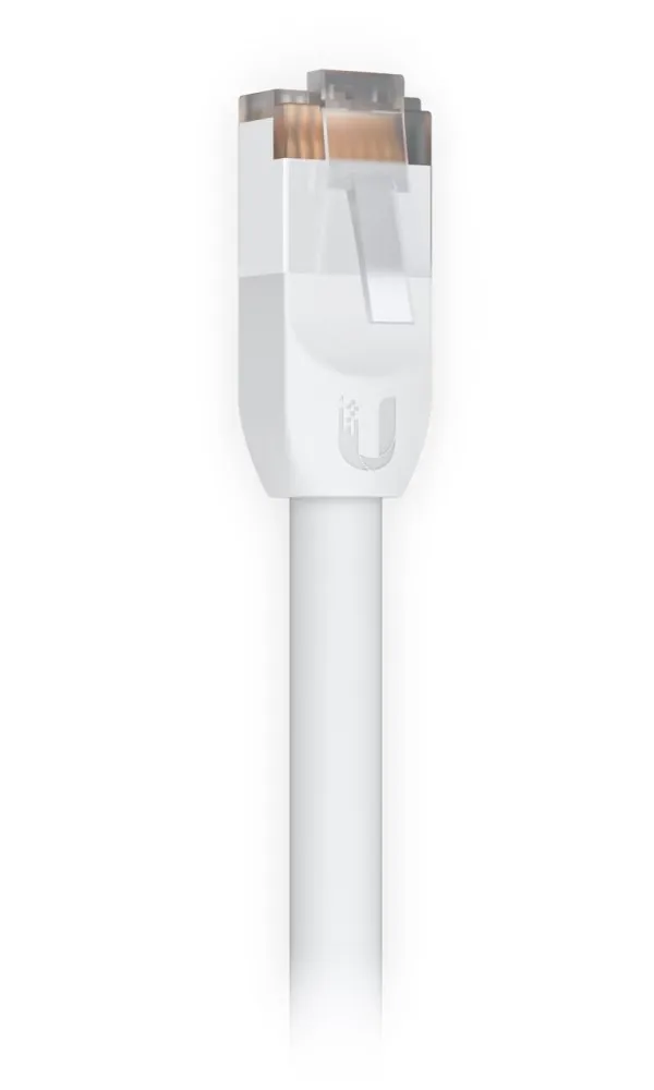 Ubiquiti UniFi - Patch kabel - RJ-45 (M) do RJ-45 (M) - 8 m - 6 mm - STP - CAT 5e - venkovní, drsný - bílá