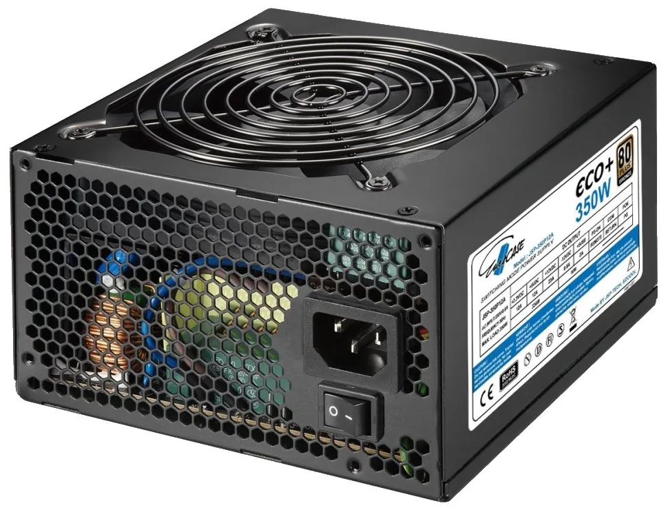 EUROCASE zdroj 350W Eco+, 120mm, 80+ Bronze, ATX