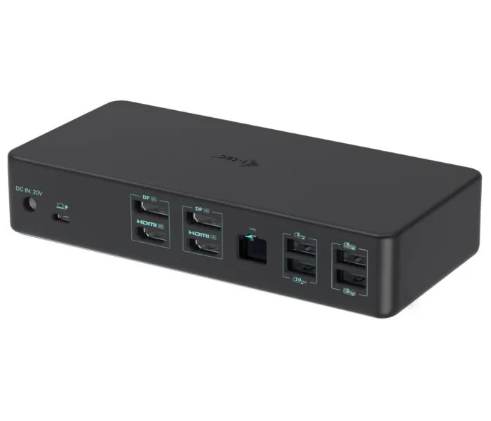 i-tec USB 3.0/USB-C/Thunderbolt 3 Professional Dual 4K Display Docking Station Gen2, PD 100W