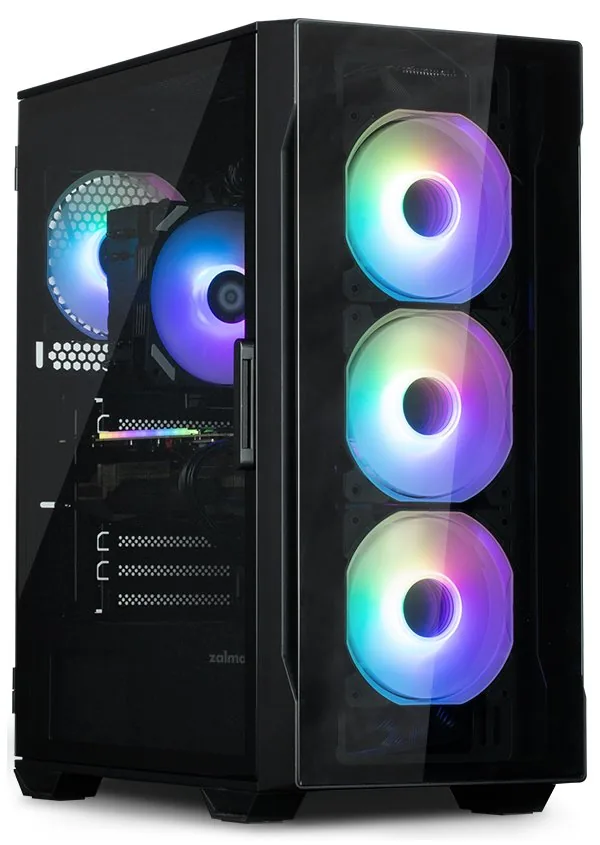 Zalman skříň I3 Neo middle tower ATX 4x120 ARGB fan 2xUSB 3.0 1xUSB 2.0 skl. přední panel i bočnice černá