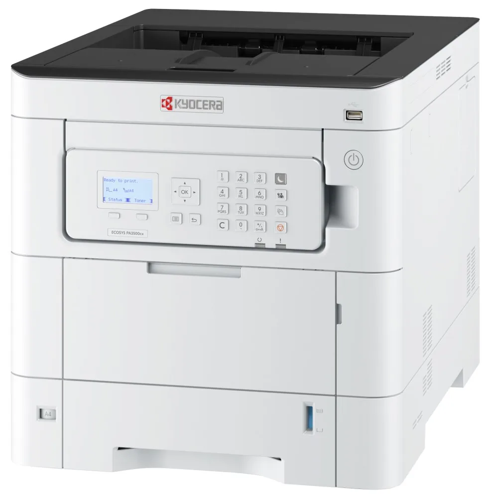 Kyocera ECOSYS PA3500cx, tiskárna, laserová, barevná, A4, duplex, 1200x1200, RJ-45, USB