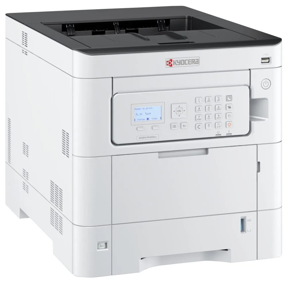 Kyocera ECOSYS PA3500cx, tiskárna, laserová, barevná, A4, duplex, 1200x1200, RJ-45, USB