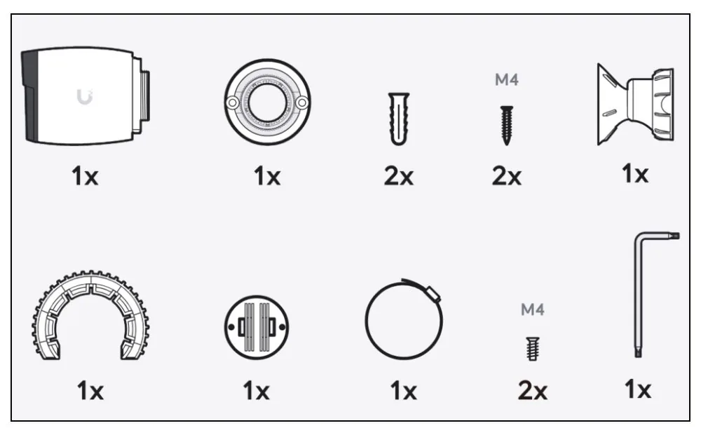 Ubiquiti AI Pro - Síťová bezpečnostní kamera - interiérový, venkovní - odolná vůči povětrnostním vlivům - barevný (Den a noc) - 8 MP - 3840 x 2160 - audio - GbE - PoE Plus