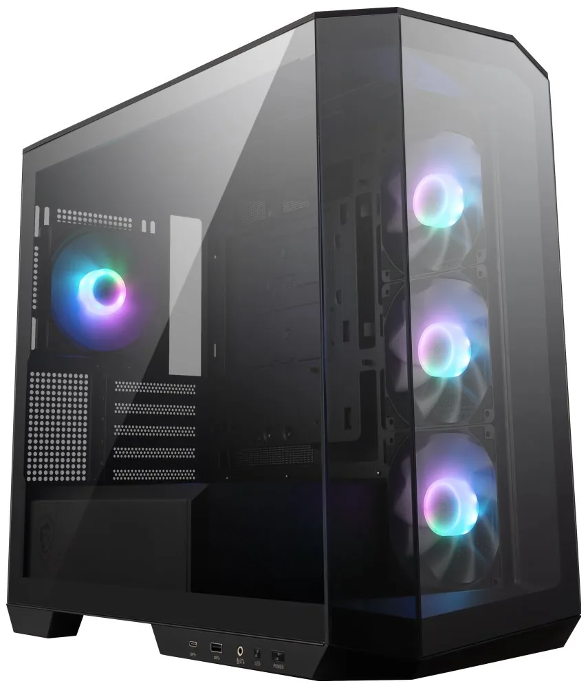 MSI MAG PANO M100R PZ/Micro ATX/Transpar./Černá