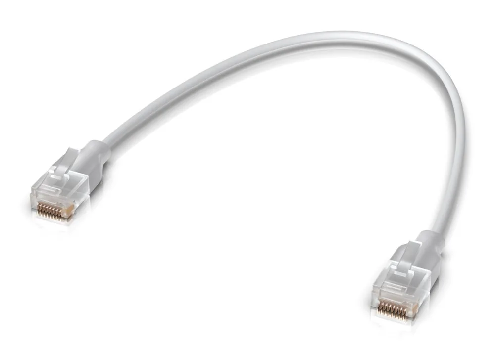 Ubiquiti UniFi - Patch kabel - RJ-45 (M) do RJ-45 (M) - 15 cm - 2.5 mm - CAT 6 - vnitřní - bílá