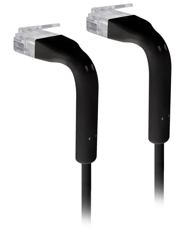 Ubiquiti UniFi - Patch kabel - RJ-45 (M) do RJ-45 (M) - 3 m - 3 mm - CAT 6 - bootovaný - černá