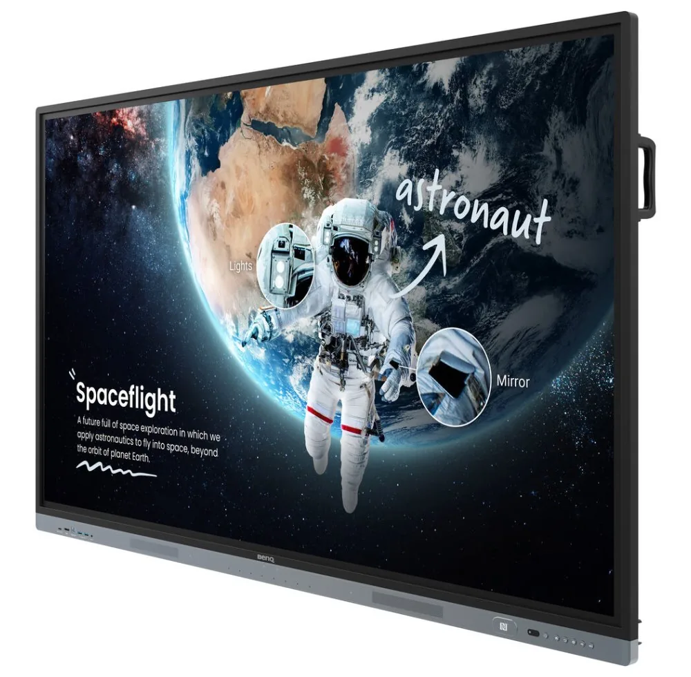 BENQ dotykový panel 65" RM6504 UHD 4K 8GB I 32GB provoz 18 7 HDMI DP USB-C Android 13 NFC 40 dotykových bodů