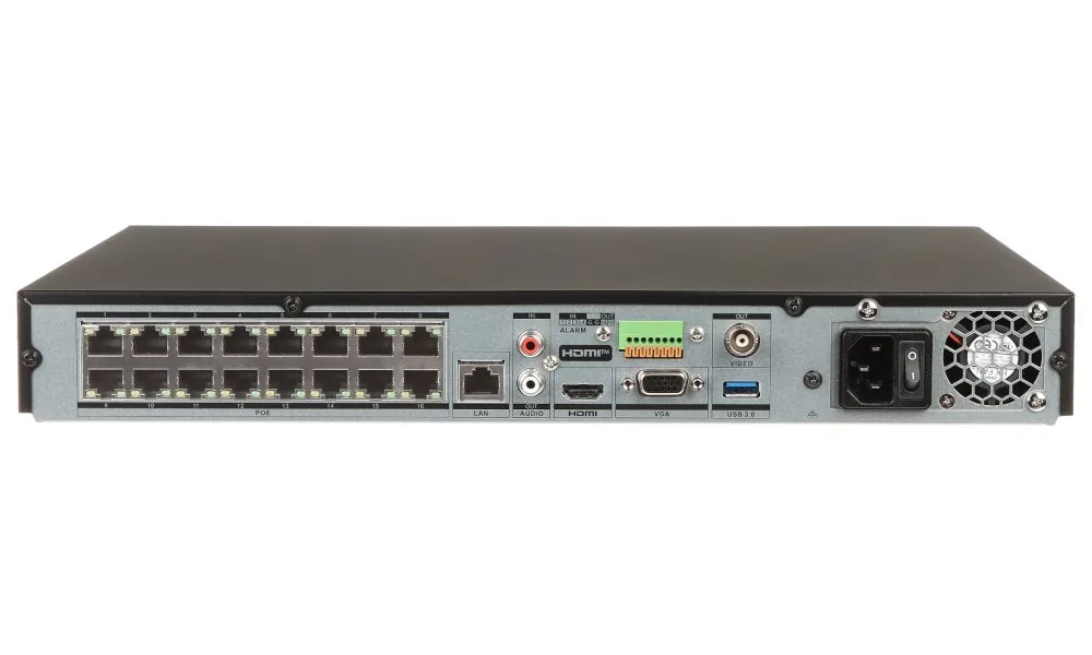 Hikvision NVR DS-7616NXI-I2 16P S(E) - 16x IP 32Mpix 256Mbps 2x HDD 1x LAN + 16x PoE AcuSense