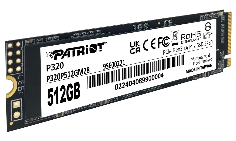 PATRIOT P320/512GB/SSD/M.2 NVMe/5R