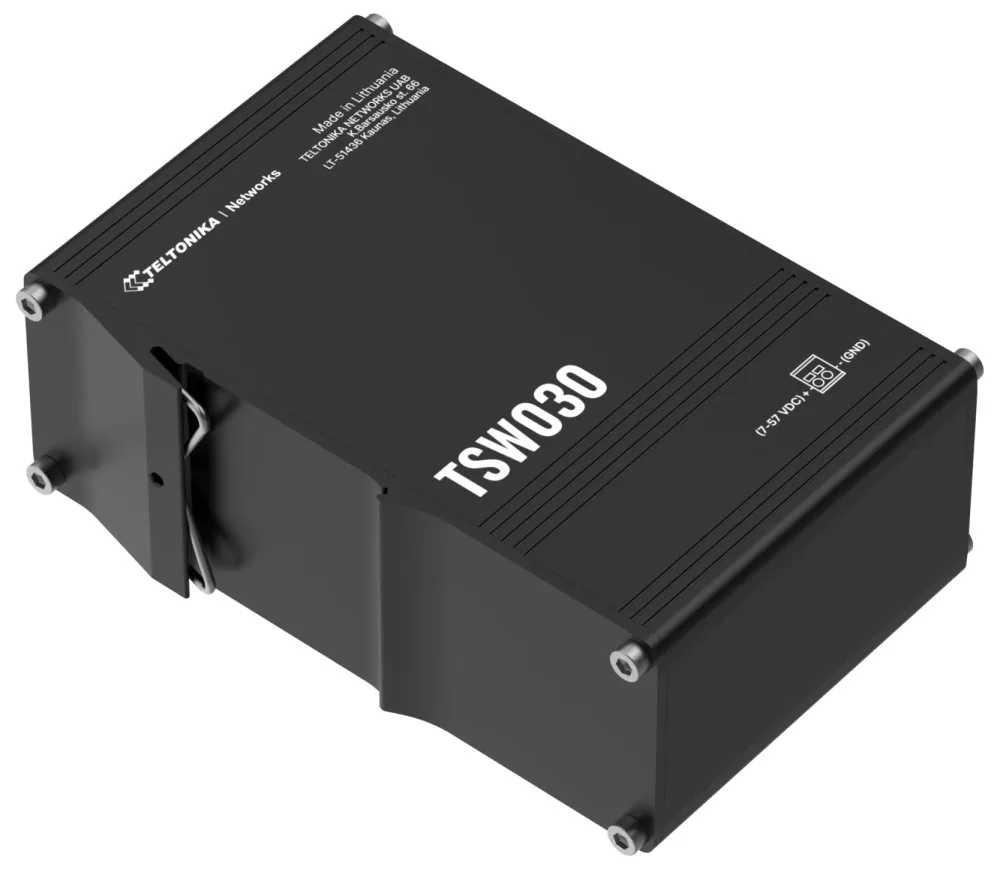 Teltonika TSW030 průmyslový nemanažovaný switch, 8x 10 100, bez zdroje