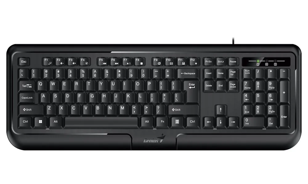 Genius KB-118 II klávesnice drátová (PS/2) CZ/SK, černá