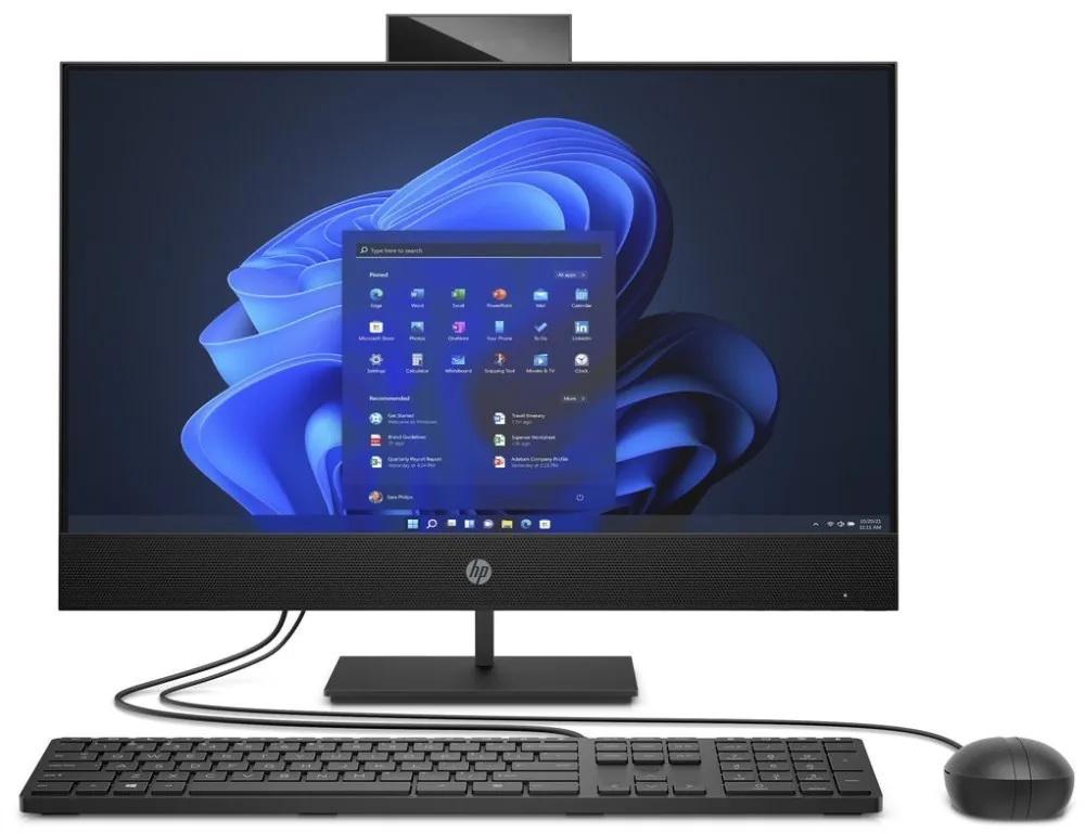 HP AIO ProOne 440G9 23.8NT i3-14100T, 1x8GB, 512GB M.2, Intel HD DP+HDMI IN, WiFi 6+BT, usb kl. myš, 120W,FDOS,3y onsite