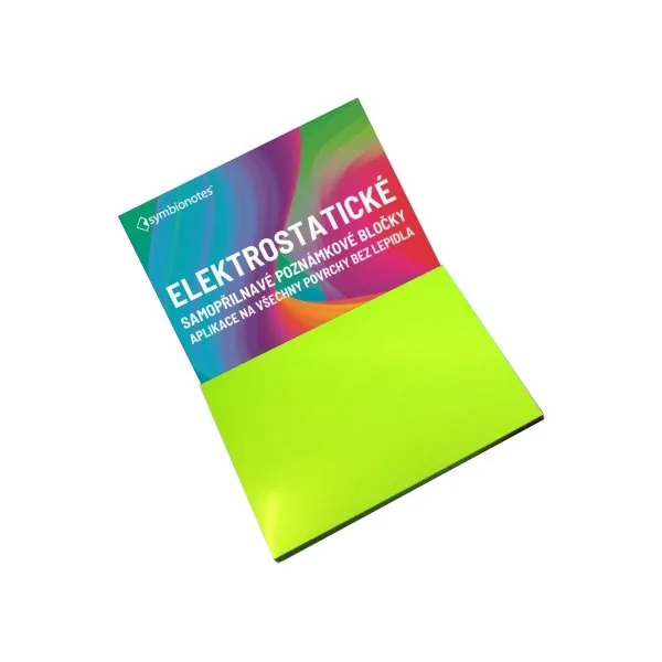 SYMBIO elektrostatické poznámkové bločky Symbionotes 190x100 mm zelené 100 pack