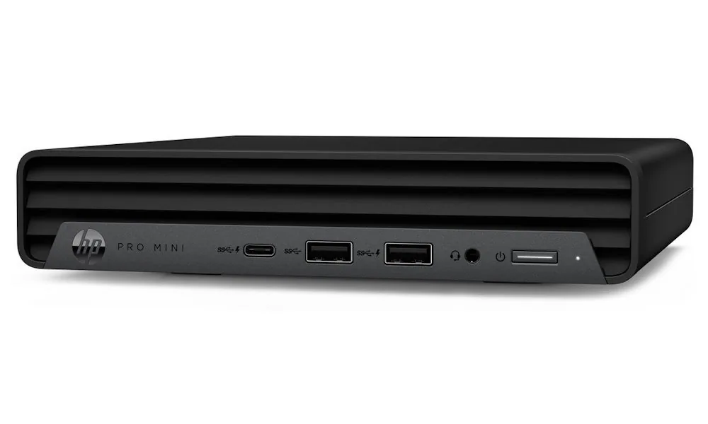 HP PC Pro Mini 400G9 i3-14100T,1x8GB,512GB M.2 NVMe,Intel HD 2xDP+HDMI,WiFi 6E+BT, usb kl. myš, 90W, Win11Pro, 3y onsite