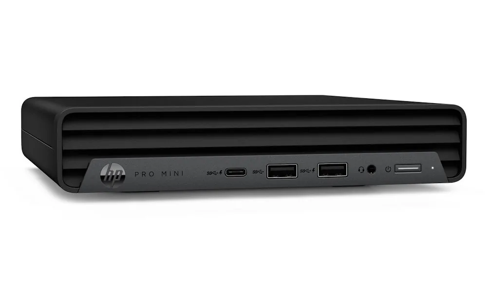 HP PC Pro Mini 400G9 i3-14100T,1x8GB,512GB M.2 NVMe,Intel HD 2xDP+HDMI,WiFi 6E+BT, usb kl. myš, 90W, Win11Pro, 3y onsite