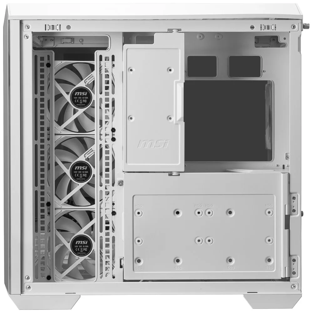 MSI MAG PANO 100R PZ/Midi Tower/Transpar./Bílá