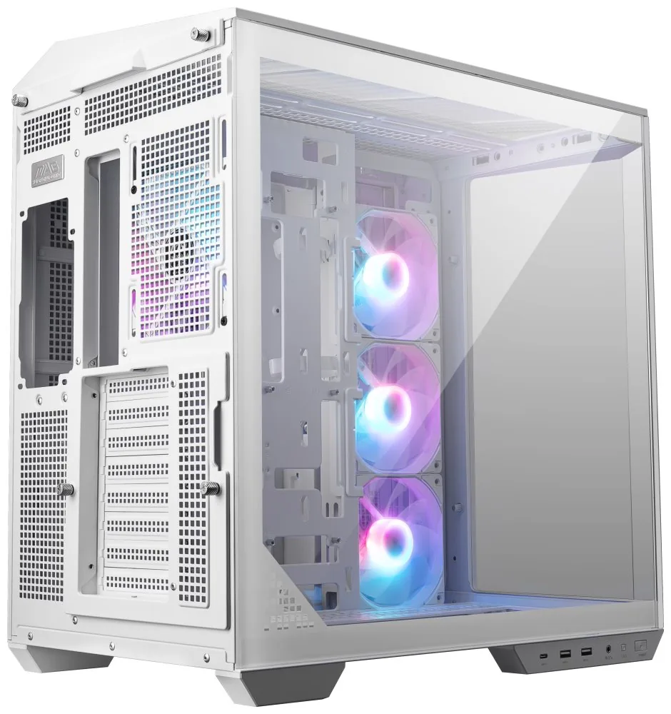 MSI MAG PANO 100R PZ/Midi Tower/Transpar./Bílá