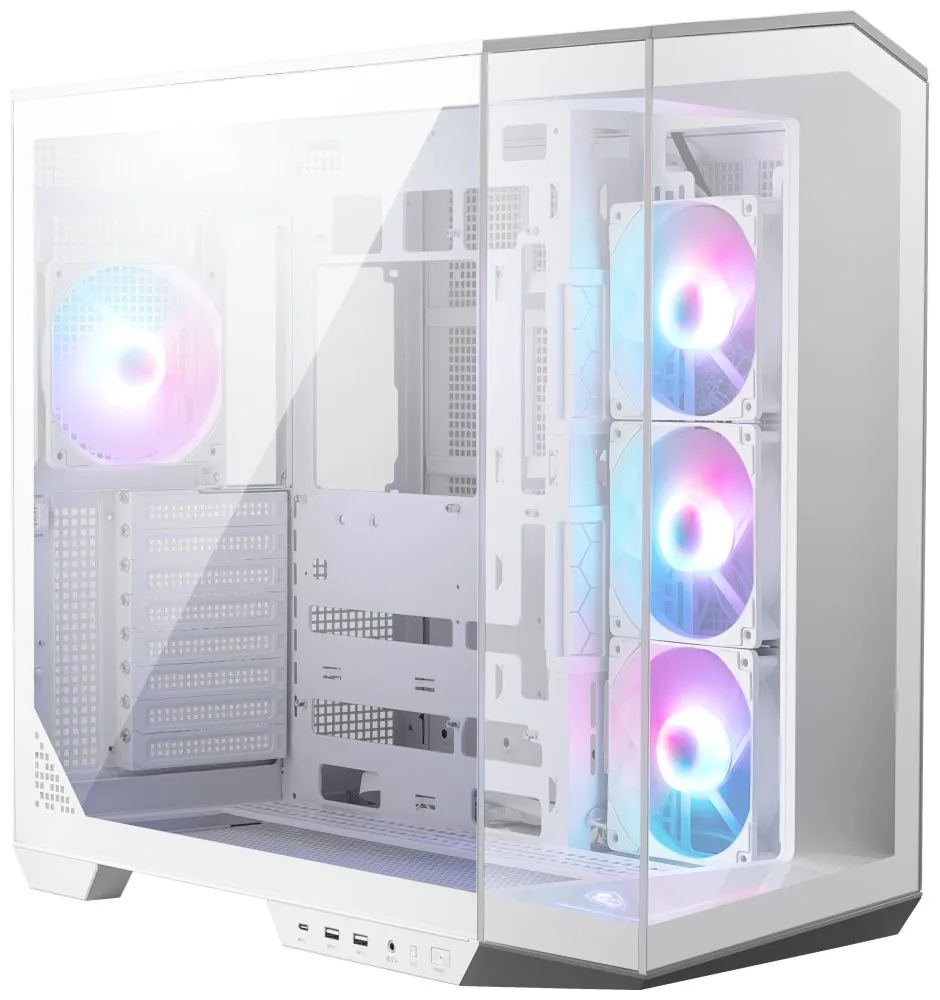 MSI MAG PANO 100R PZ/Midi Tower/Transpar./Bílá