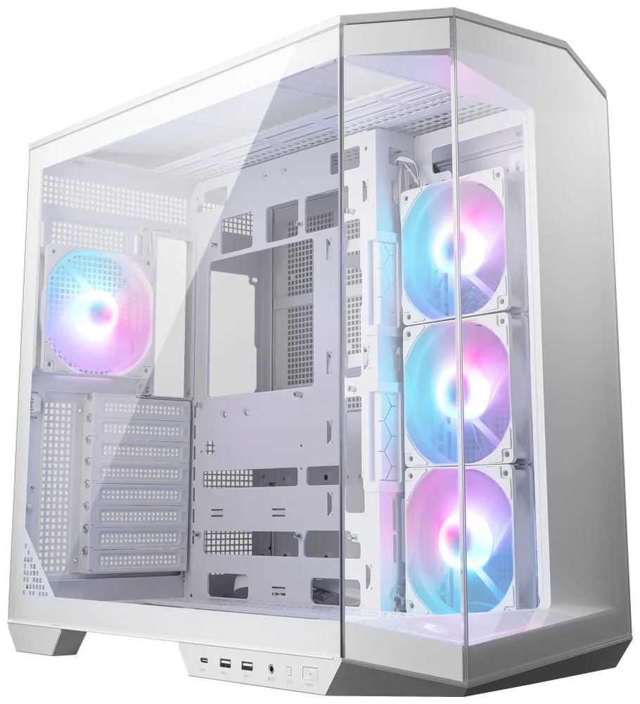 MSI MAG PANO 100R PZ/Midi Tower/Transpar./Bílá