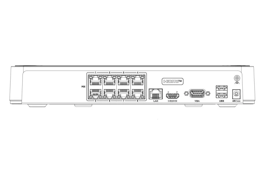 Hikvision NVR DS-7108NI-Q1 8P(D) - 8x IP 6Mpix 60Mbps 1x HDD 1x LAN PoE