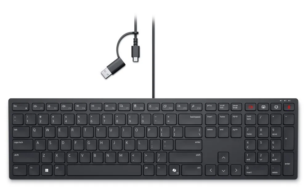 Dell drátová klávesnice KB525C GER USB/USB-C