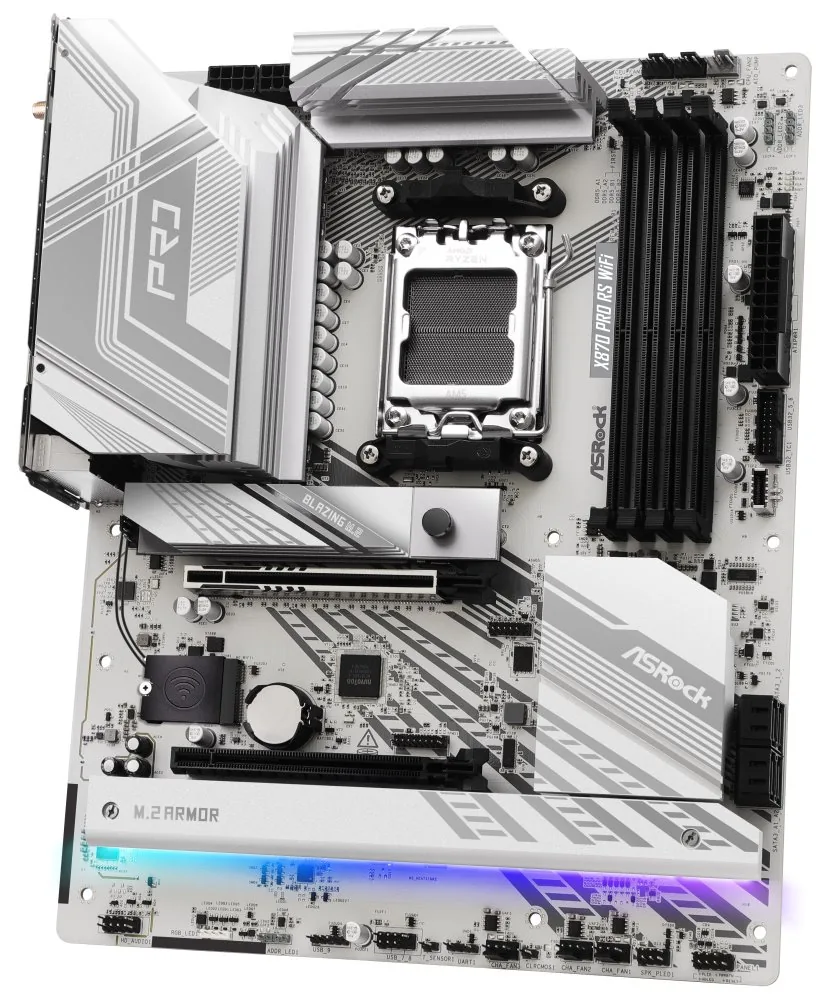 ASRock X870 Pro RS WiFi AMD X870 AM5 4x DDR5 DIMM 3x M.2 HDMI USB-C WiFi ATX