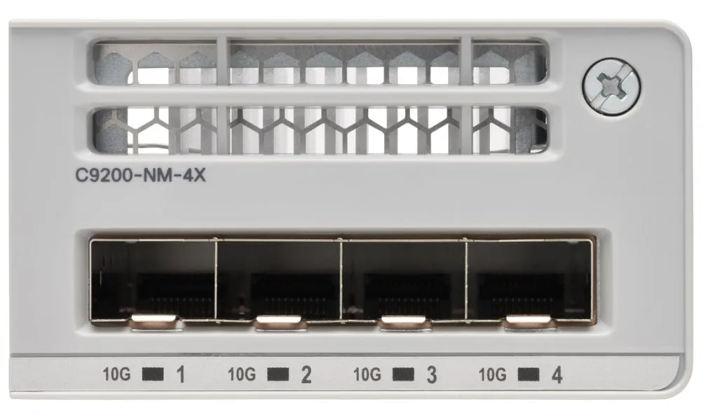 Cisco Catalyst 9200 Series Network Module - Expanzní modul - 10 Gigabit SFP+ x 4 - pro P/N: C9200-24PXG-10E, C9200-24T-10A, C9200-24T-10E, C9200-48P-10A, C9200-48P-10E